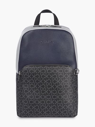 Calvin Klein Táskák & Kiegészítők HU443160 | Calvin Klein Round Logo Férfi Hátizsák Sötétkék